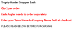 Trophy Hunter Snapper Bash 2025 - Individual Angler Entry